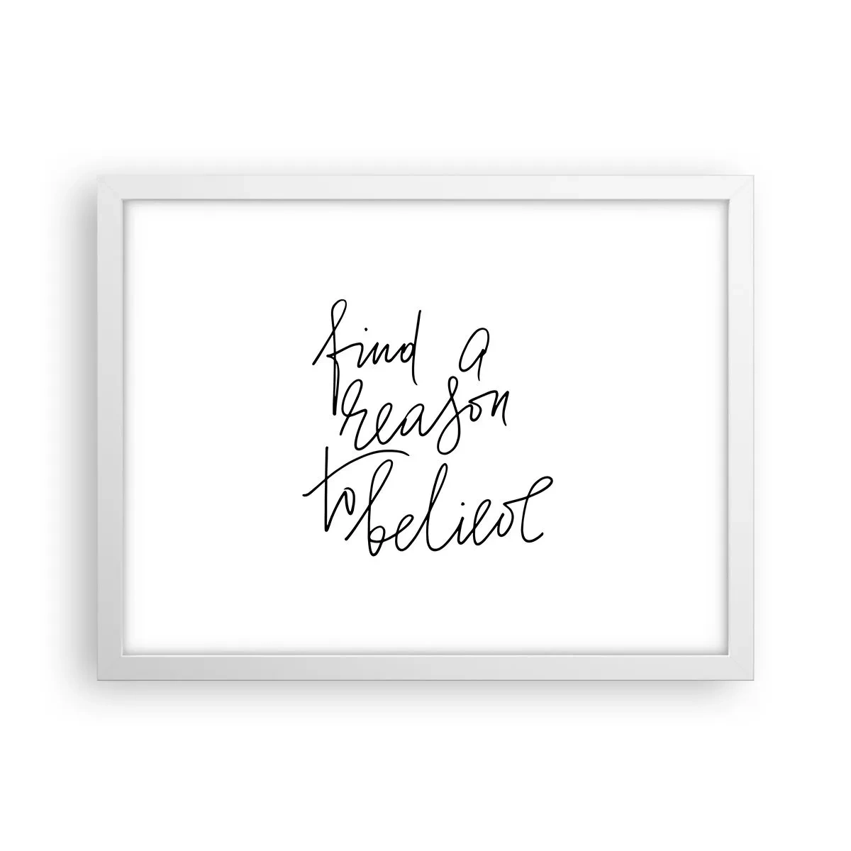 Affiche dans un cadre blanc - Poster - C'est possible - 40x30 cm