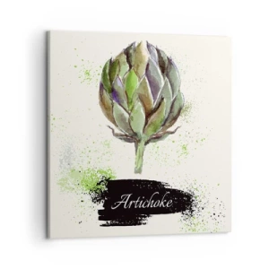 Impression sur toile - Image sur toile - Vive les légumes! - 50x50 cm