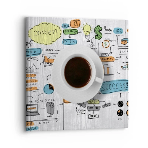 Impression sur toile - Image sur toile - Il est temps de faire une pause - 30x30 cm