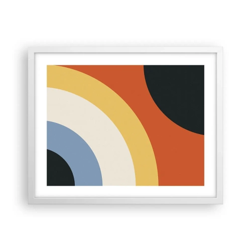 Affiche dans un cadre blanc - Poster - Vers son soi - 50x40 cm