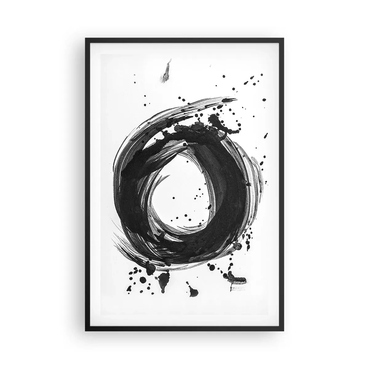 Affiche dans un cadre noir - Poster - Le tourbillon de la création - 61x91 cm