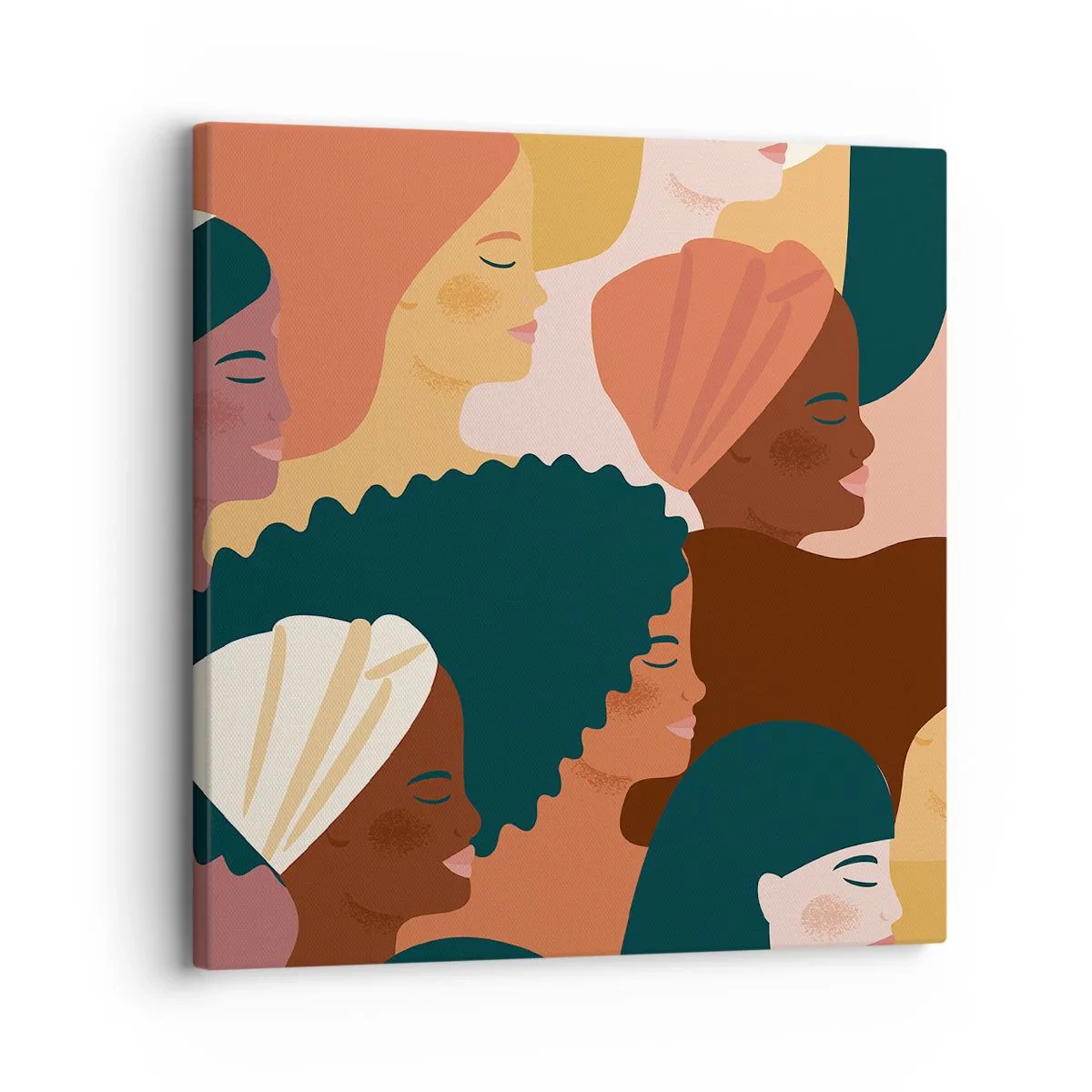 Impression sur toile - Image sur toile - Uniquement la féminité - 30x30 cm