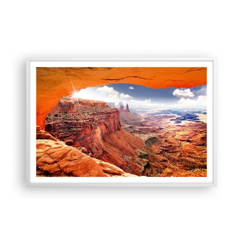 Affiche dans un cadre blanc - Poster - Sculpté par la nature elle-même - 91x61 cm