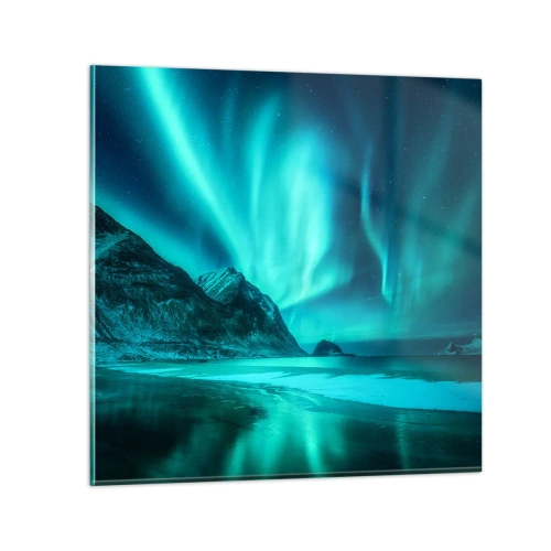 Impression sur verre - Image sur verre - Merveilles du Nord - 30x30 cm