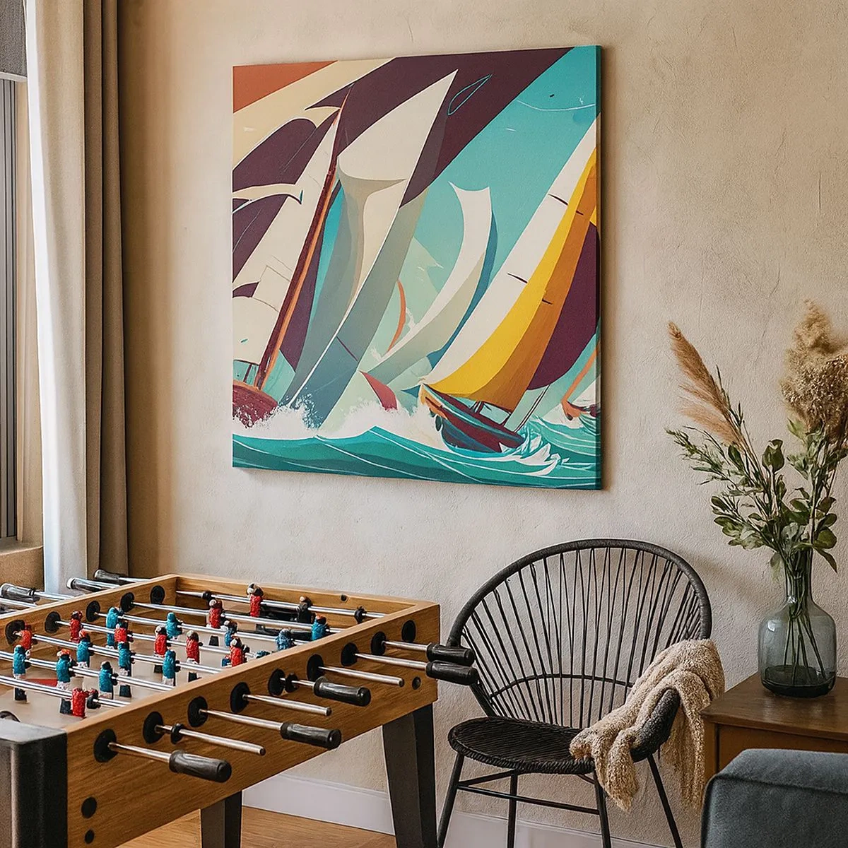 Impression sur toile - Image sur toile - Bonne chance avec les éléments - 30x30 cm