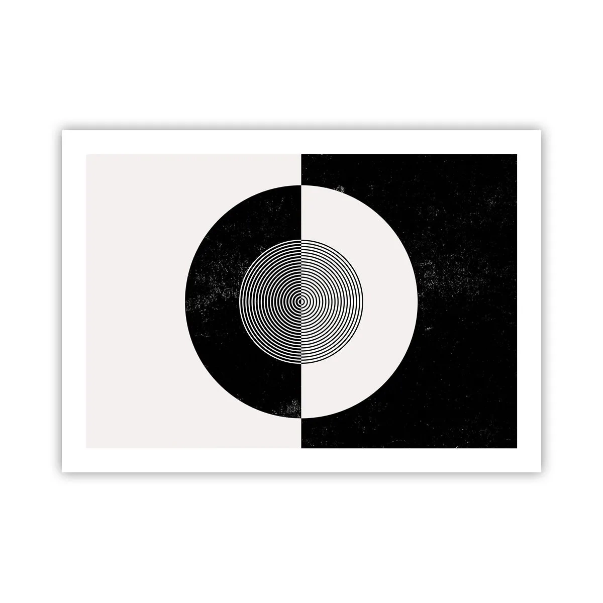Affiche - Poster - Harmonie de noir et blanc - 70x50 cm