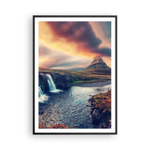 Affiche dans un cadre noir - Poster - Dans la majesté de la nature - 70x100 cm