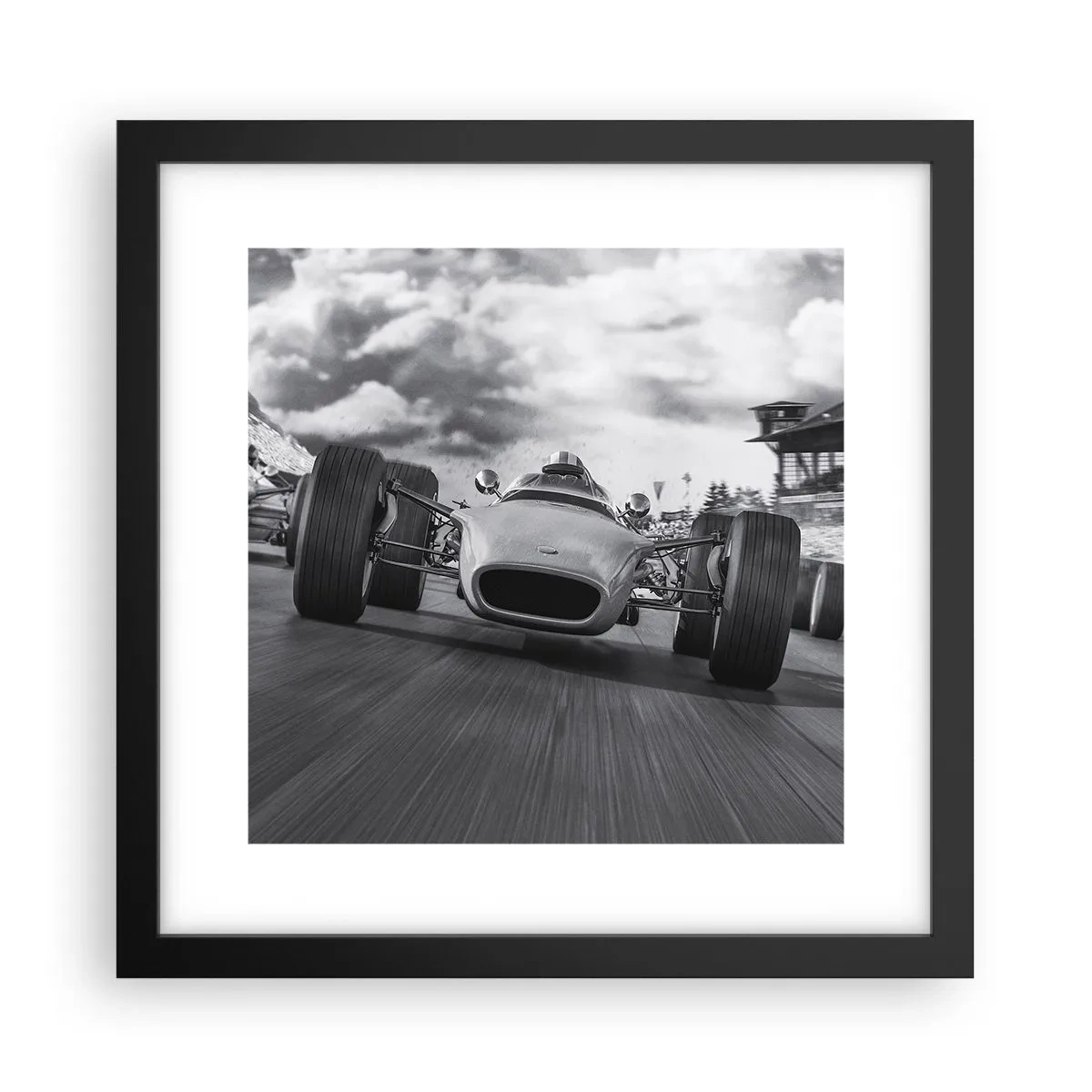 Affiche dans un cadre noir - Poster - Puissance! - 30x30 cm