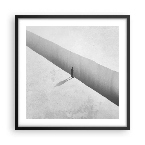 Affiche dans un cadre noir - Poster - Un objectif clair - 50x50 cm