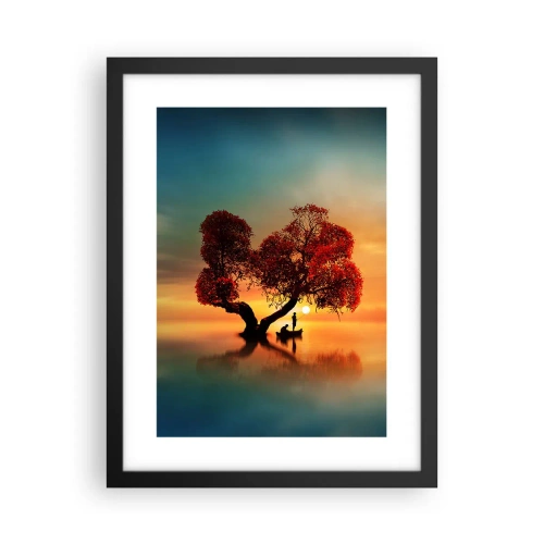 Affiche dans un cadre noir - Poster - Plénitude et éloignement sans monde - 30x40 cm