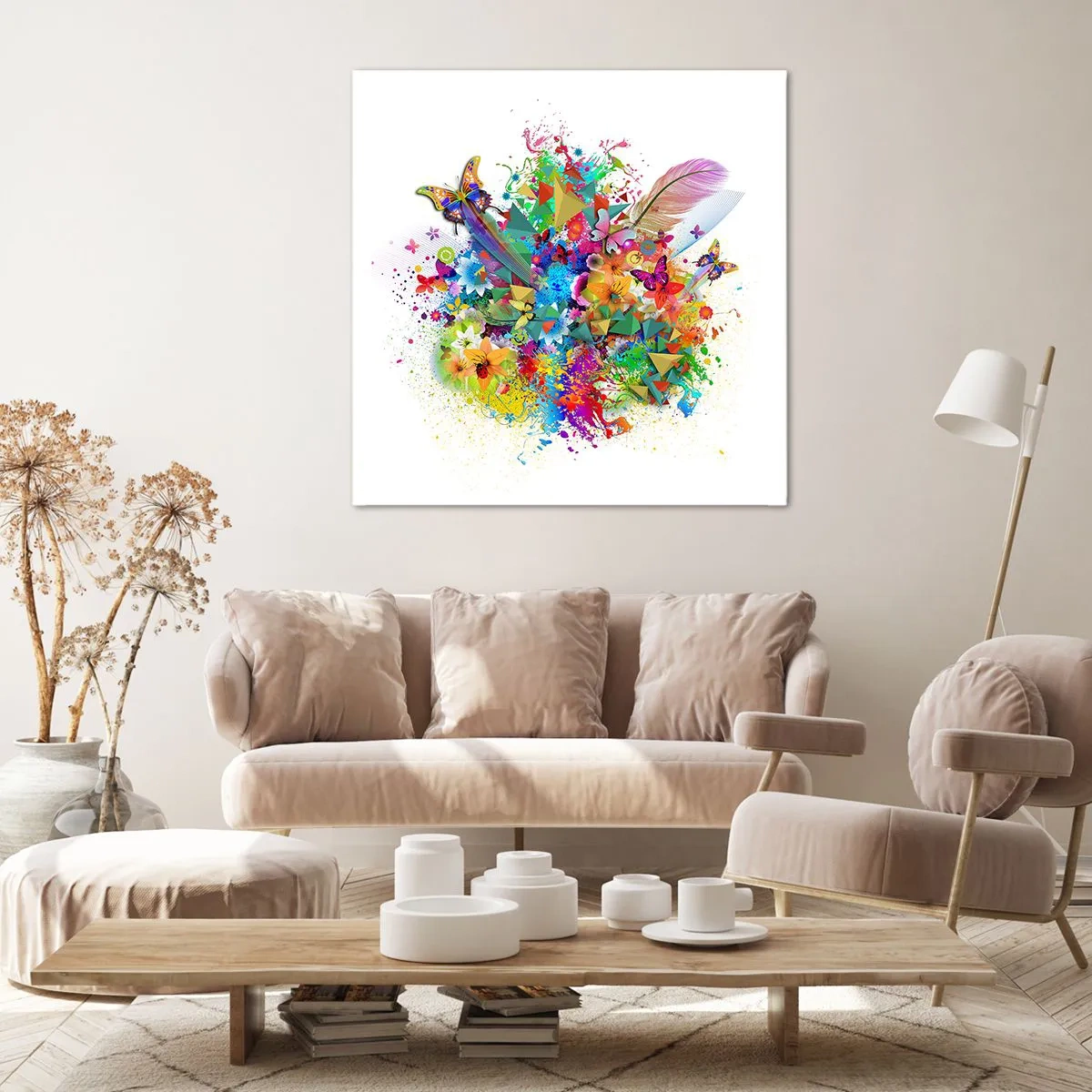 Impression sur toile - Image sur toile - Un bouquet de joie - 50x50 cm