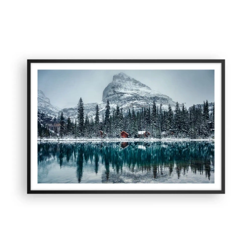 Affiche dans un cadre noir - Poster - Retraite canadienne - 91x61 cm