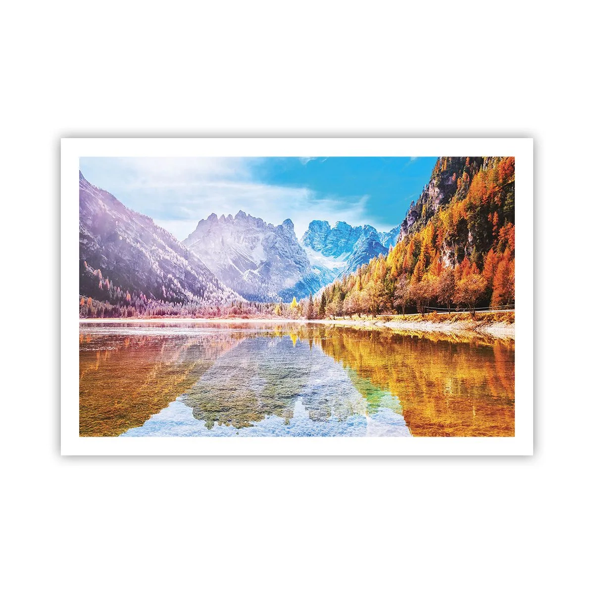 Affiche - Poster - C'est déjà le printemps à la montagne - 91x61 cm