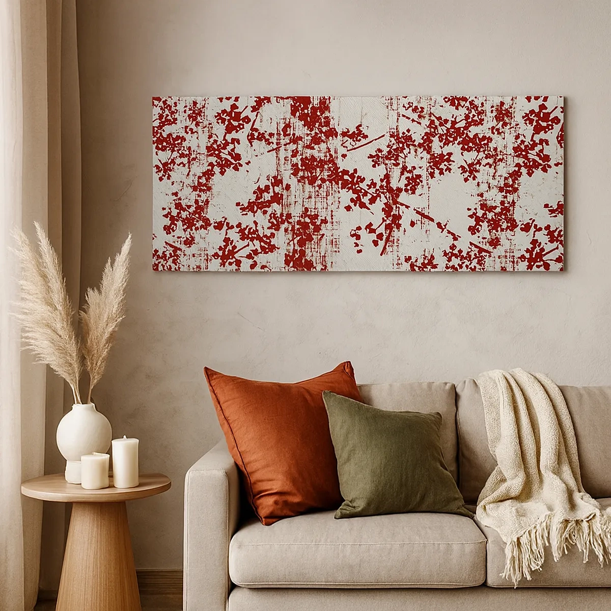 Impression sur toile - Image sur toile - Comme un calicot ancien - 30x30 cm