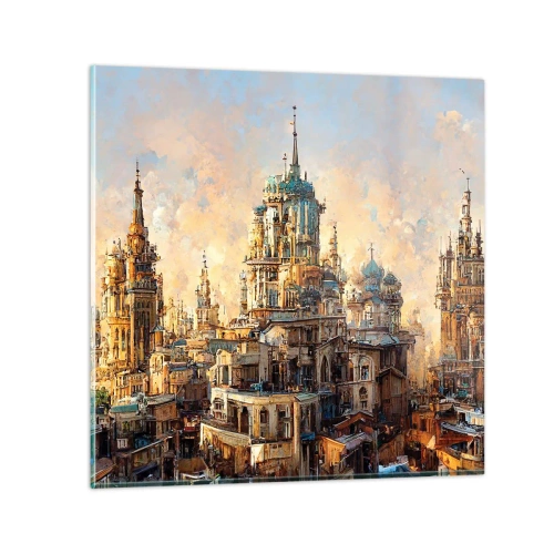 Impression sur verre - Image sur verre - Ville des villes - 70x70 cm