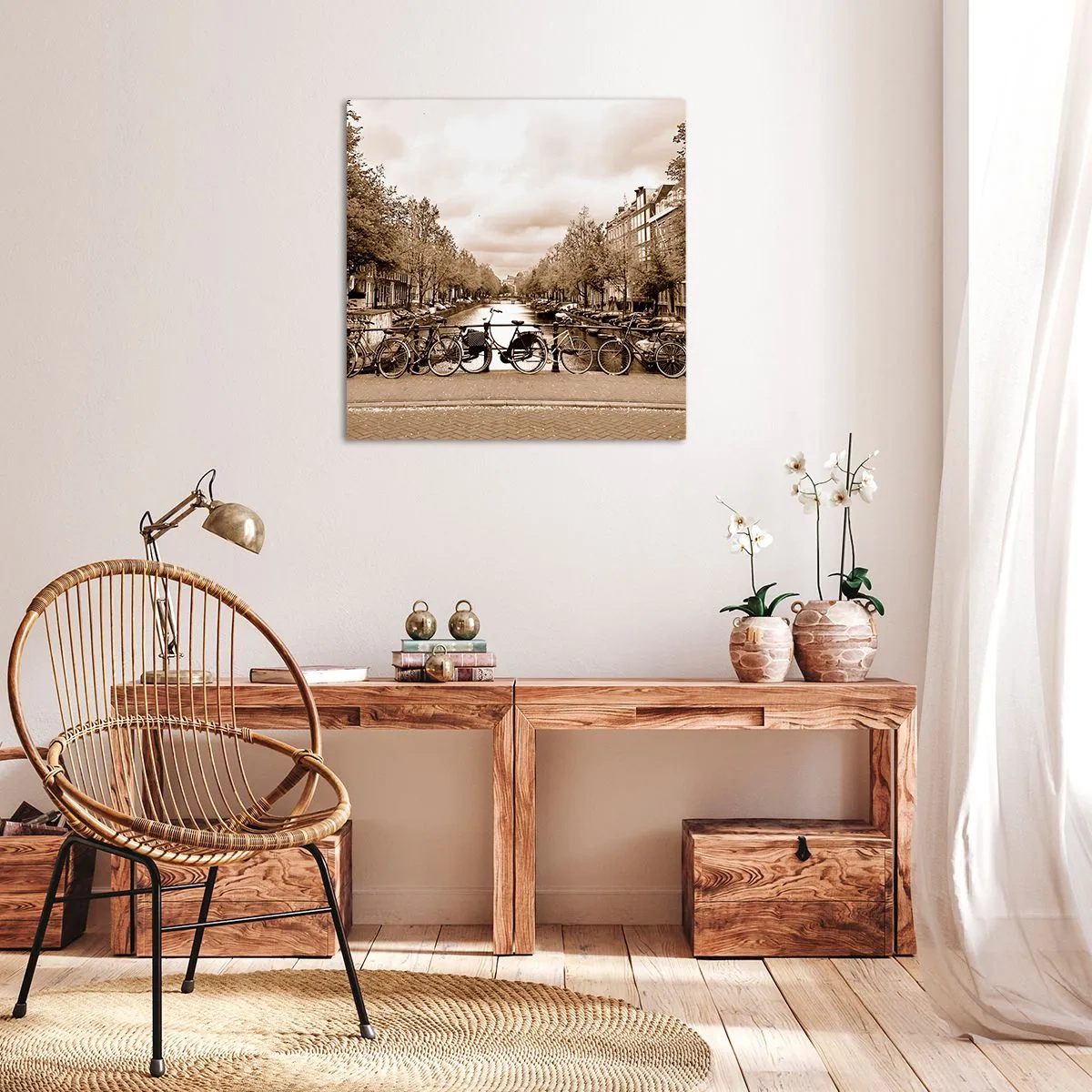 Impression sur toile - Image sur toile - Ambiance hollandaise - 50x50 cm
