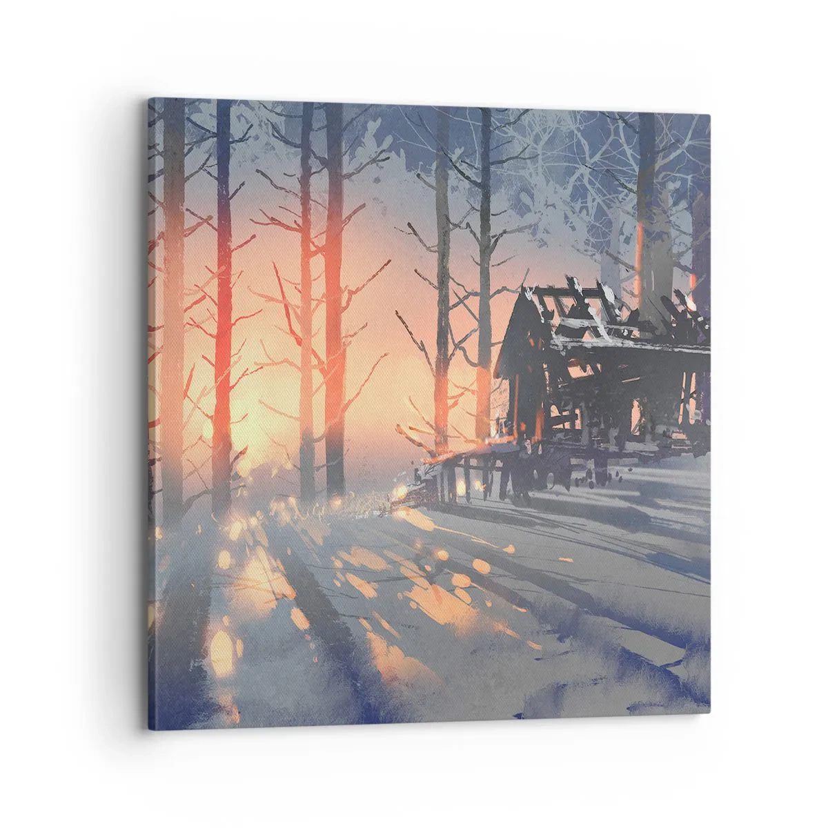 Impression sur toile - Image sur toile - Seul le soleil regarde ici - 70x70 cm