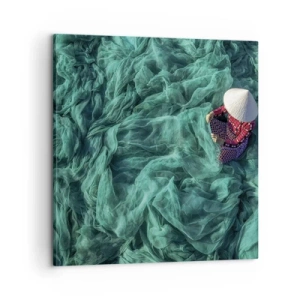 Impression sur toile - Image sur toile - Dans une mer de filet - 60x60 cm