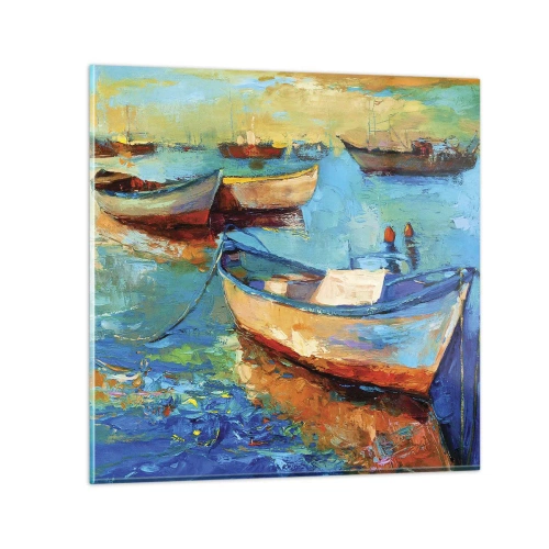 Impression sur verre - Image sur verre - Dans la baie du sud - 30x30 cm