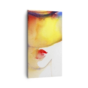 Impression sur toile - Image sur toile - Portrait d'une dame - 45x80 cm