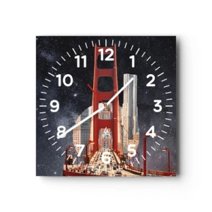Horloge murale - Pendule murale - Toujours au centre - 30x30 cm