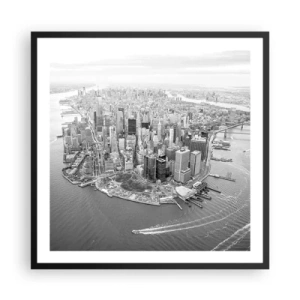 Affiche dans un cadre noir - Poster - Comment ne pas aimer ? - 60x60 cm