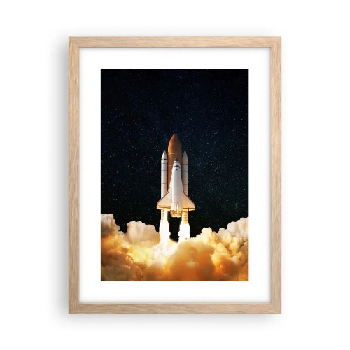 Affiche dans un chêne clair - Poster - Ad astra! - 30x40 cm