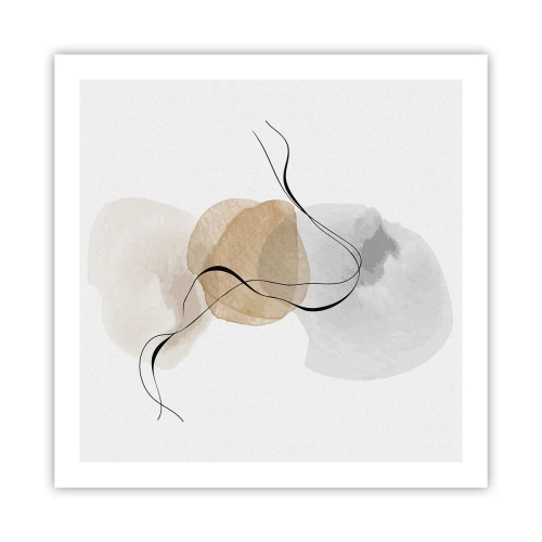 Affiche - Poster - Perles d'air - 60x60 cm