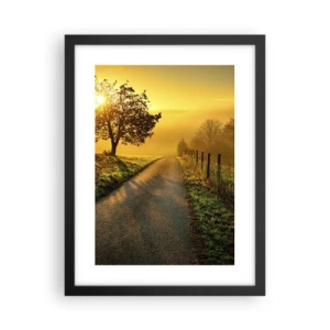 Affiche dans un cadre noir - Poster - Après-midi de miel - 30x40 cm