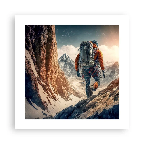 Affiche - Poster - Guerrier solitaire - 40x40 cm