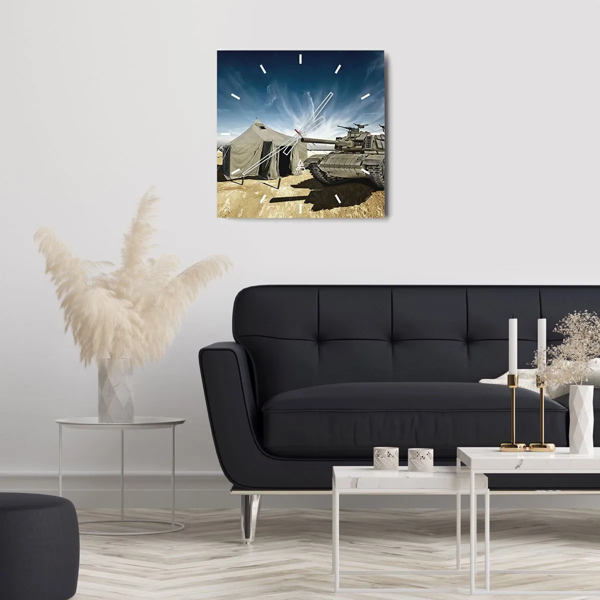 Horloge murale - Pendule murale - Un rêve militaire - 30x30 cm