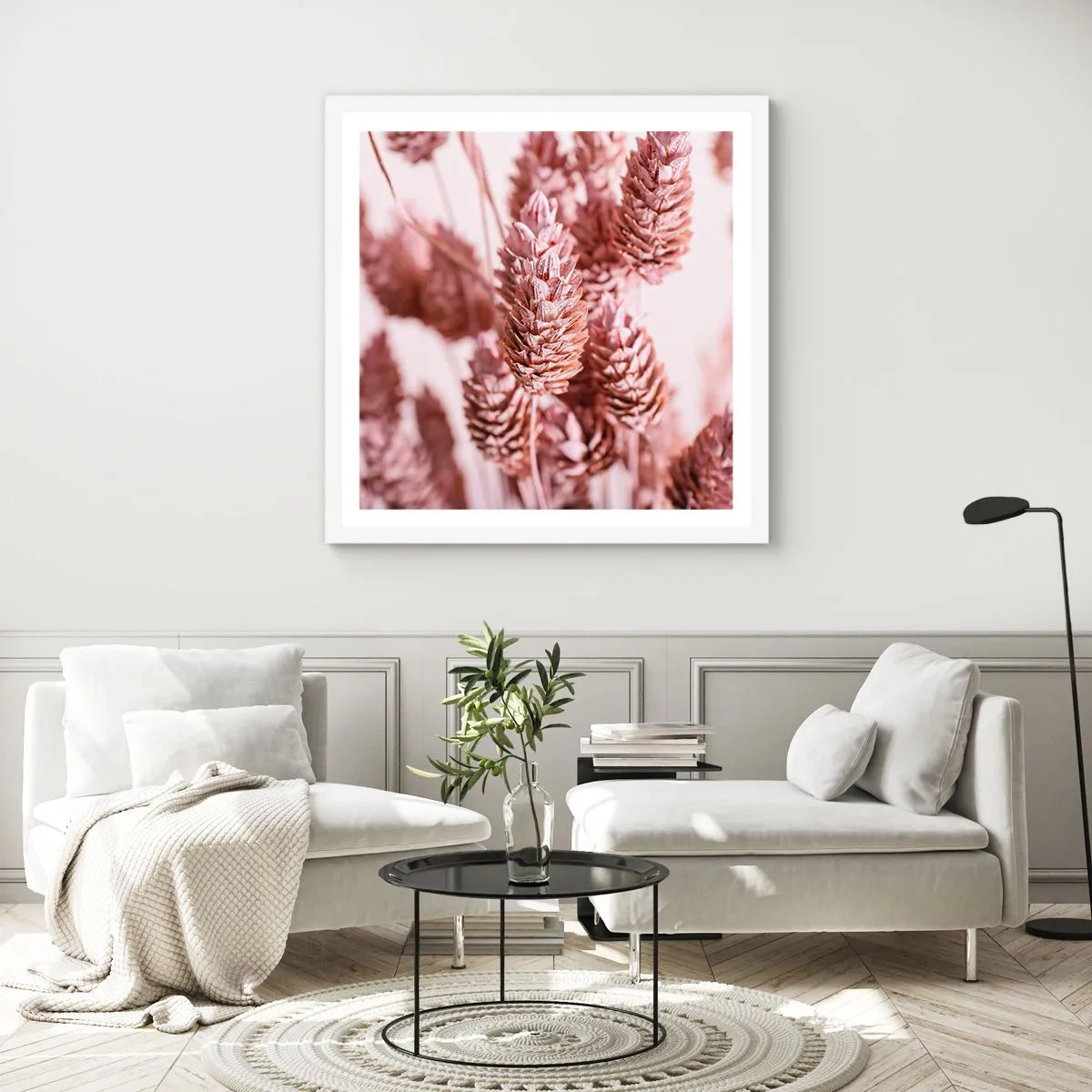 Affiche dans un cadre blanc - Poster - Apparemment discret - 40x40 cm