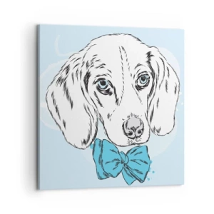 Impression sur toile - Image sur toile - L'élégance du chien - 60x60 cm