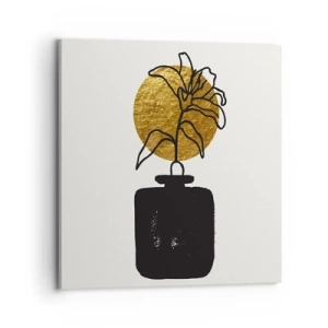 Impression sur toile - Image sur toile - La beauté vaut son pesant d'or - 70x70 cm