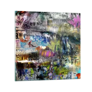 Impression sur verre - Image sur verre - Collage de souvenirs - 60x60 cm