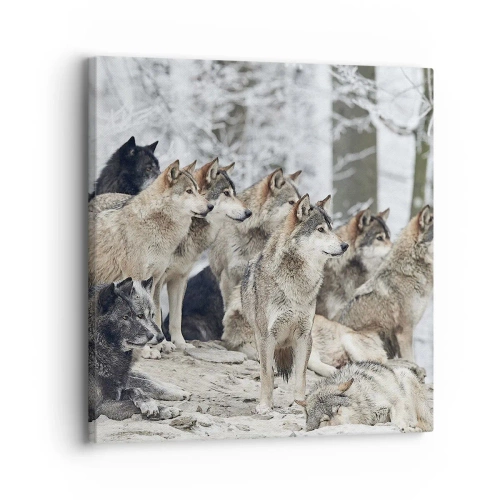 Impression sur toile - Image sur toile - Famille et amis - 30x30 cm