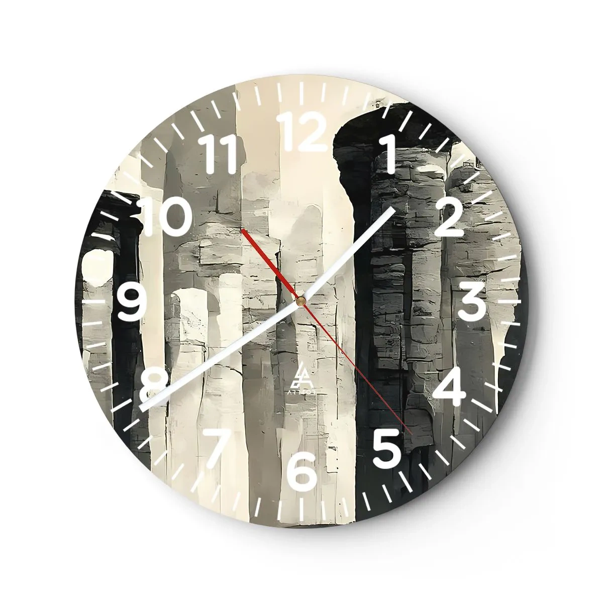 Horloge murale - Pendule murale - La majesté de l'Antiquité - 30x30 cm