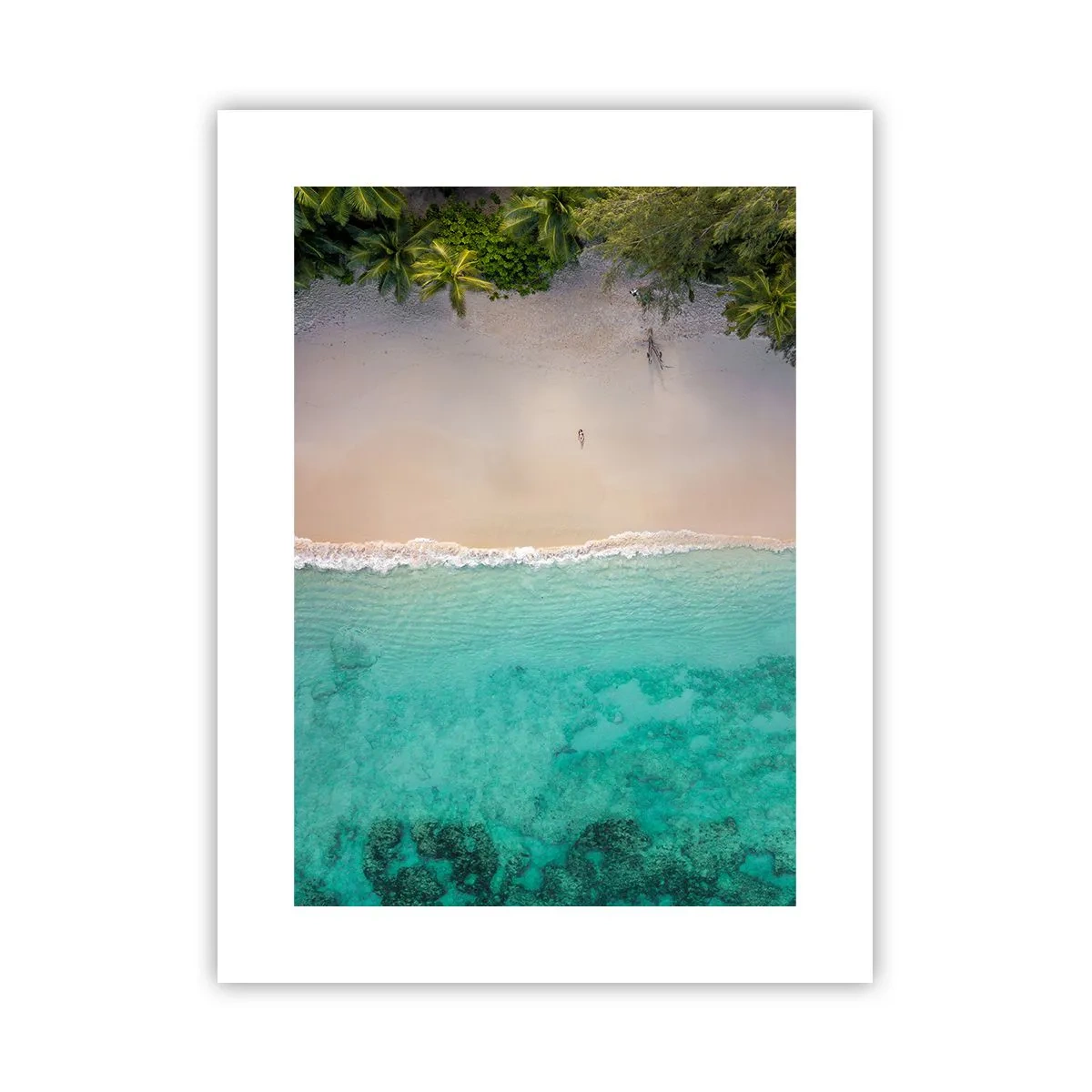 Affiche - Poster - Plage paradisiaque - 30x40 cm