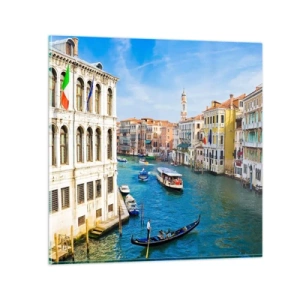 Impression sur verre - Image sur verre - Trafic de rue unique au monde - 60x60 cm