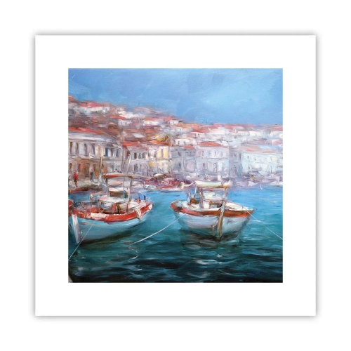 Affiche - Poster - Baie italienne - 30x30 cm
