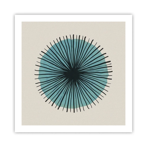Affiche - Poster - Rayonnant dans l'azur - 60x60 cm