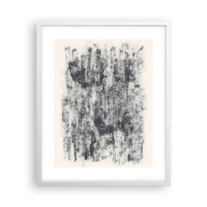 Affiche dans un cadre blanc - Poster - Composition brumeuse - 40x50 cm