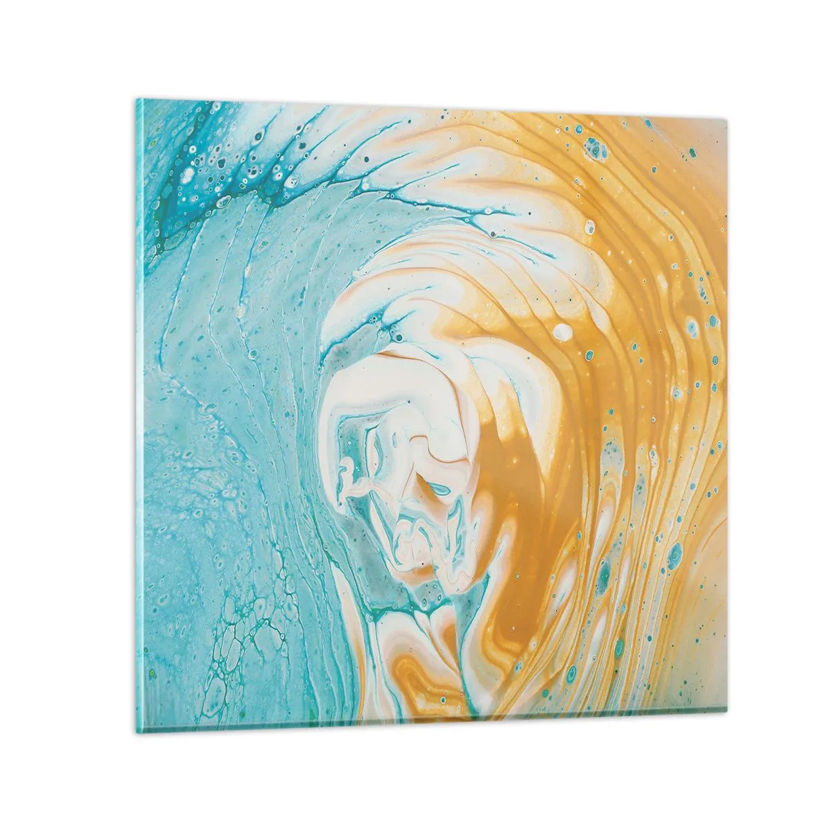 Impression sur verre - Image sur verre - Tourbillon pastel - 50x50 cm