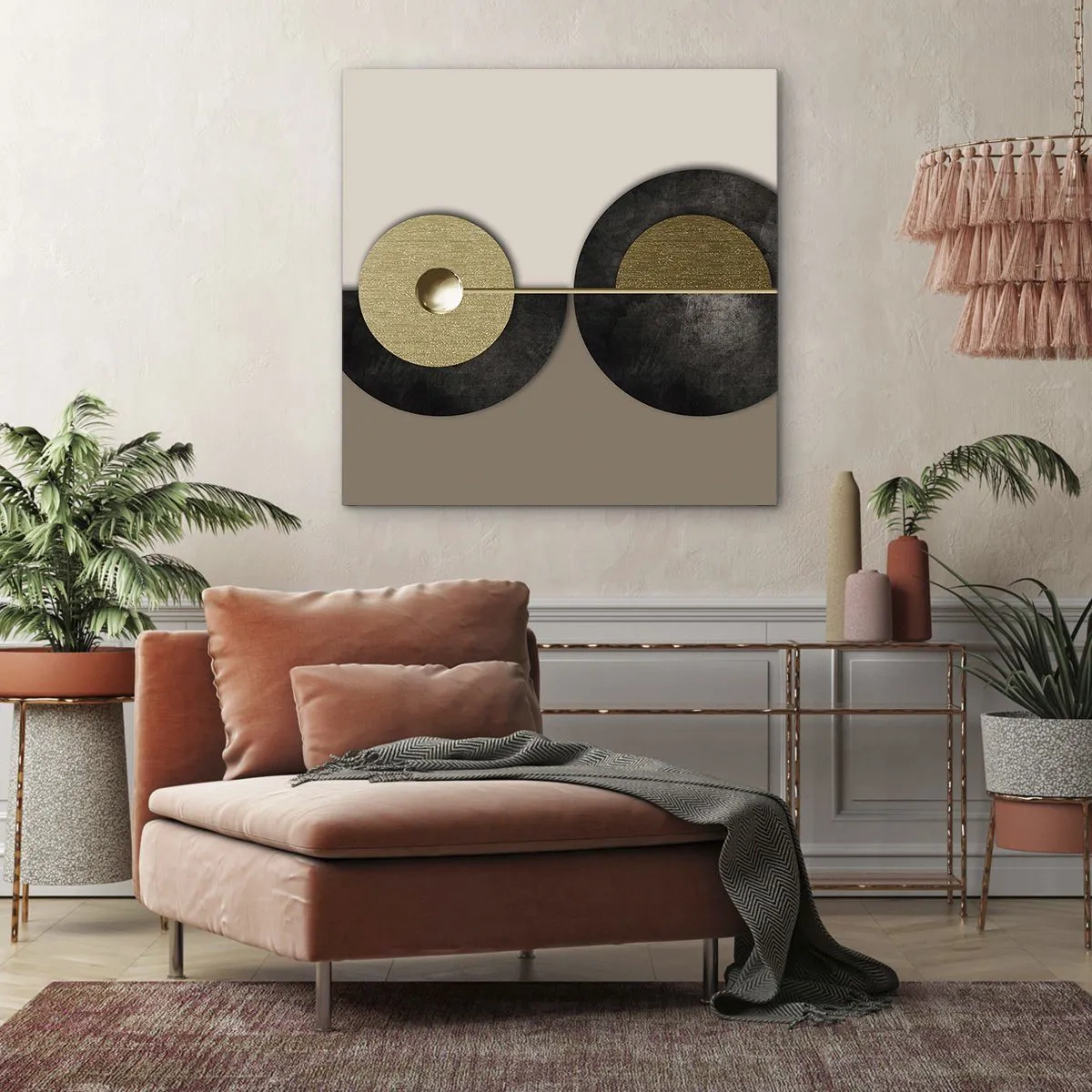 Impression sur toile - Image sur toile - Variations autour du cercle - 70x70 cm