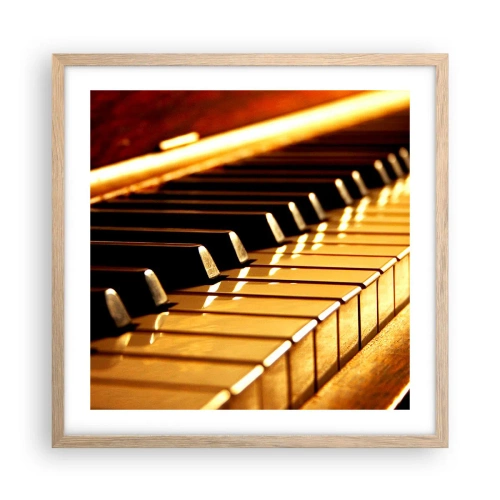 Affiche dans un chêne clair - Poster - Des possibilités infinies - 50x50 cm