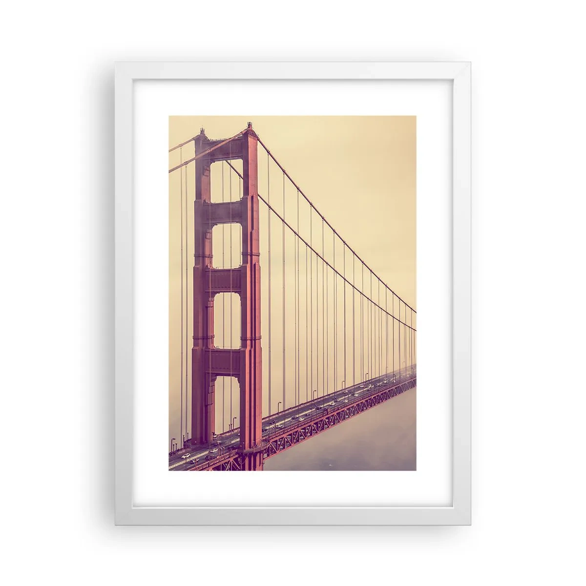 Affiche dans un cadre blanc - Poster - Entre ciel et terre - 30x40 cm