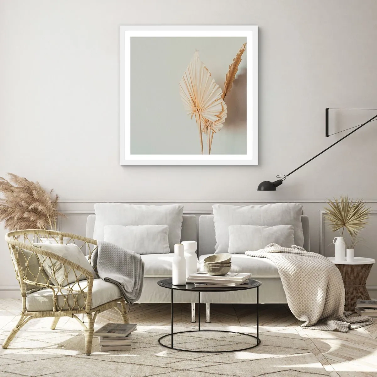 Affiche dans un cadre blanc - Poster - Quand tu dois t’apaiser - 50x50 cm