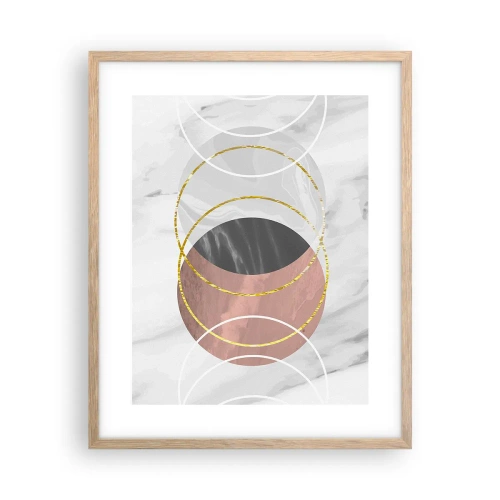 Affiche dans un chêne clair - Poster - Musique des sphères - 40x50 cm