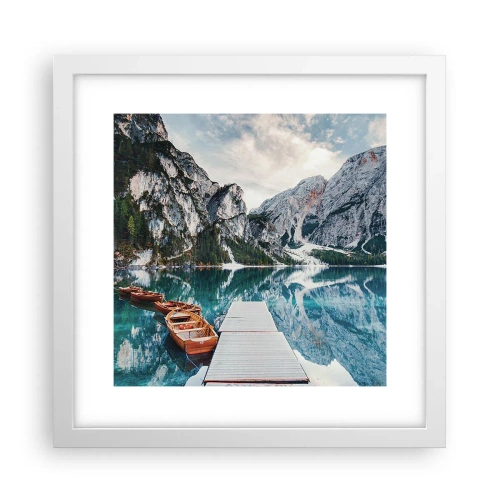 Affiche dans un cadre blanc - Poster - On va te montrer la beauté - 30x30 cm