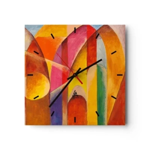 Horloge murale - Pendule murale - Cathédrale du soleil - 40x40 cm